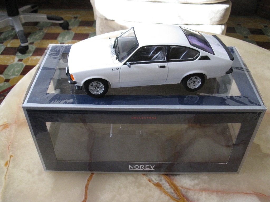 Opel Kadett C Coupé Rallye 2.0 E 1/18 Norev Wit, Ophalen of Verzenden, Nieuw, Auto, Norev