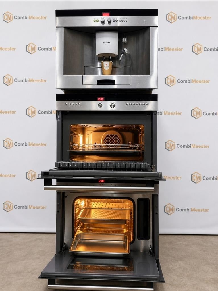 Siemens set: koffiemachine, combimagnetron en stoomoven, Geen, Koffiemachine, Zo goed als nieuw, 2 tot 4 kopjes