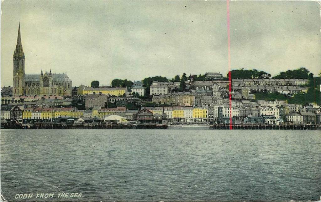 381-413-021 Cobh from the sea, Verzenden, Voor 1920, Overig Europa