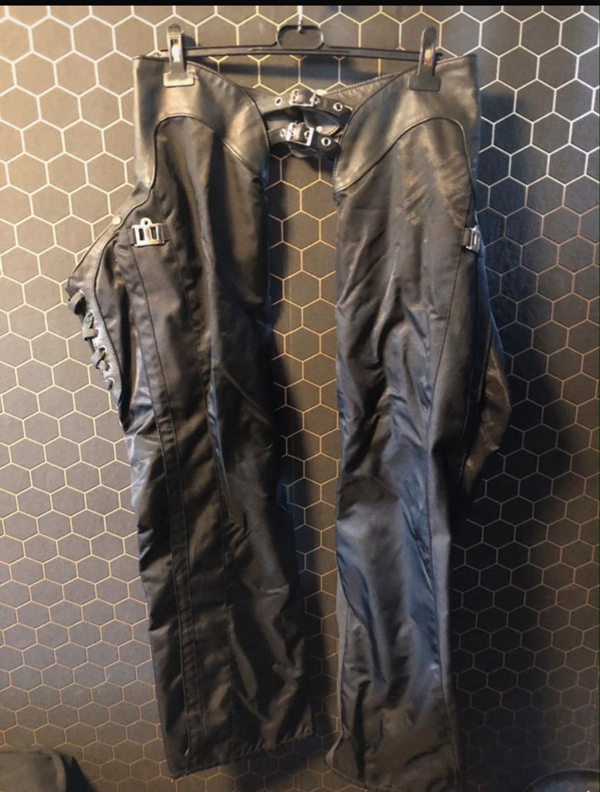 Hella Street Angel Leren Chaps Maat L motor, Ophalen of Verzenden, Tweedehands, Dames, Broek | leer