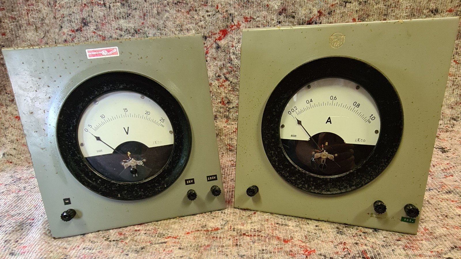 Vintage Volt- en Ampère meter, Antiek en Kunst, Antiek | Gereedschap en Instrumenten, Ophalen