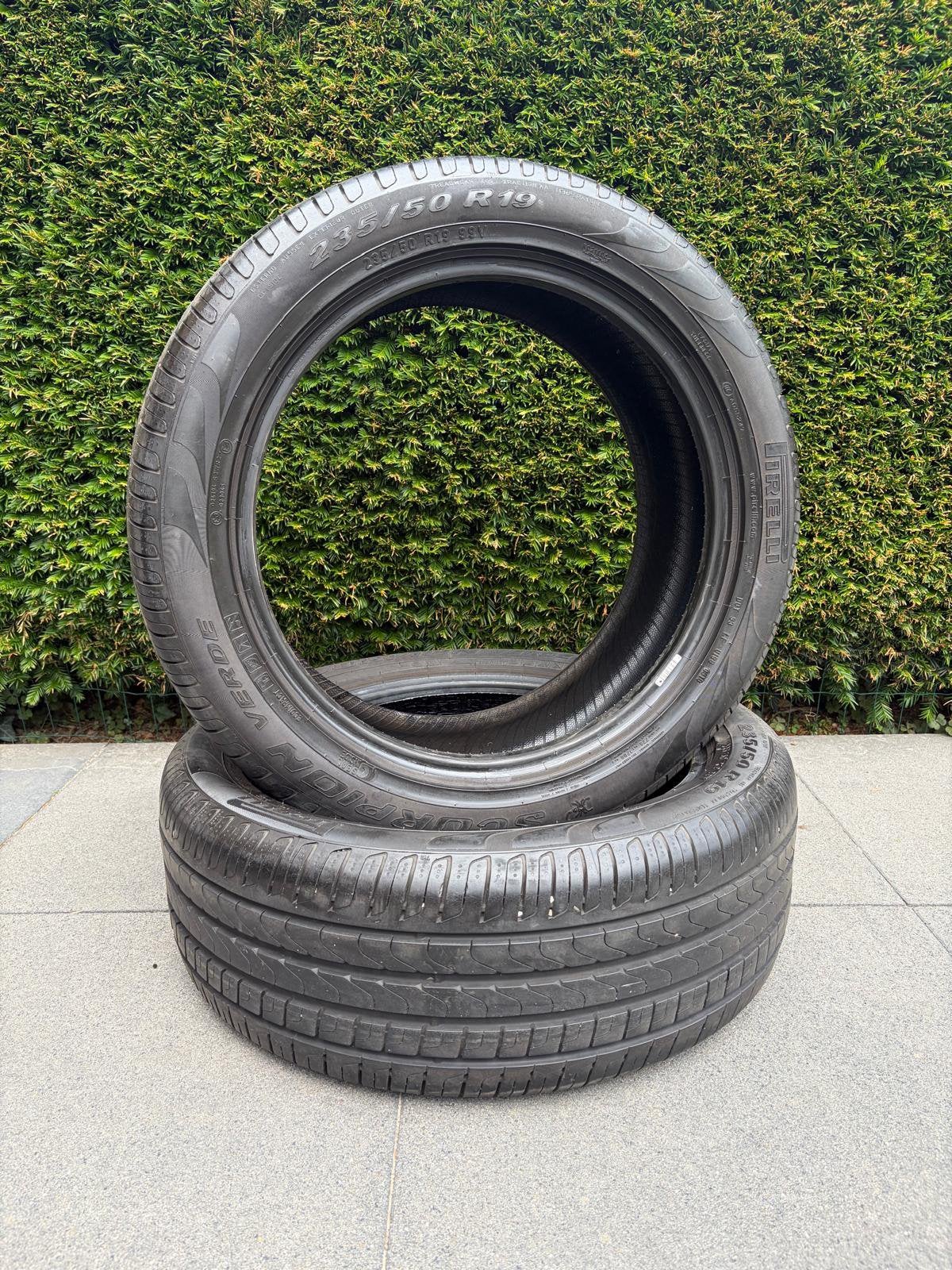 2x Pirelli Scorpion Verde 235/50 R19 zomerbanden Tiguan, 19 inch, Ophalen of Verzenden, 235 mm, Band(en)