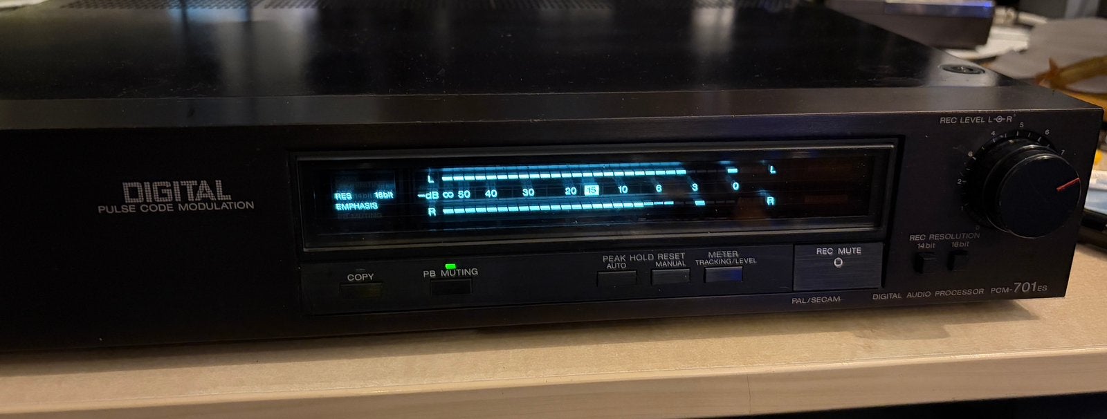 Sony PCM-701ES Digital Audio Processor, Ophalen of Verzenden, Gebruikt, Audio