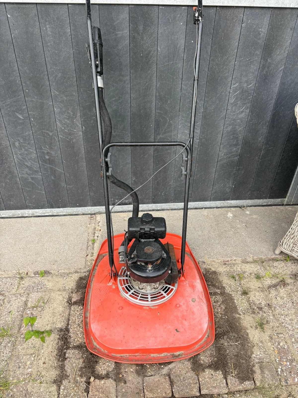 Flymo benzine grasmaaier, Tuin en Terras, Grasmaaiers, Zweefmaaier, Ophalen of Verzenden, Gebruikt, Benzine-grasmaaier