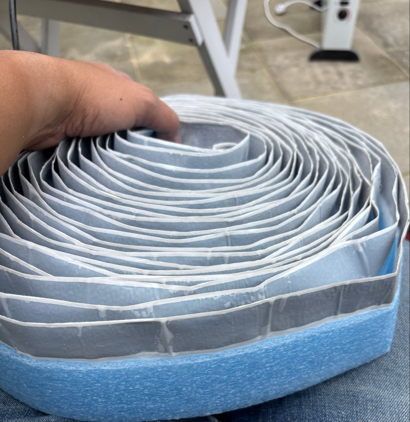 Circa 11 meter Randisolatiebang tbv vloerverwarming, Overige materialen, Nieuw, Minder dan 5 m², Vloerisolatie