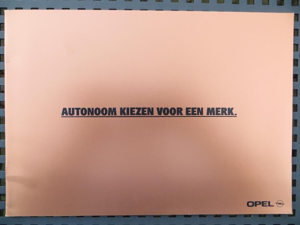 Opel Isuzu Autonoom kiezen voor een merk (2001), Ophalen of Verzenden, Nieuw, Opel