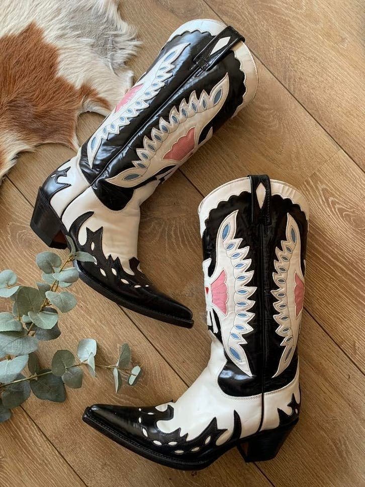 Buffalo hoge cowboylaarzen 38 western boots laarzen, Kleding | Dames, Schoenen, Hoge laarzen, -, Zwart, -