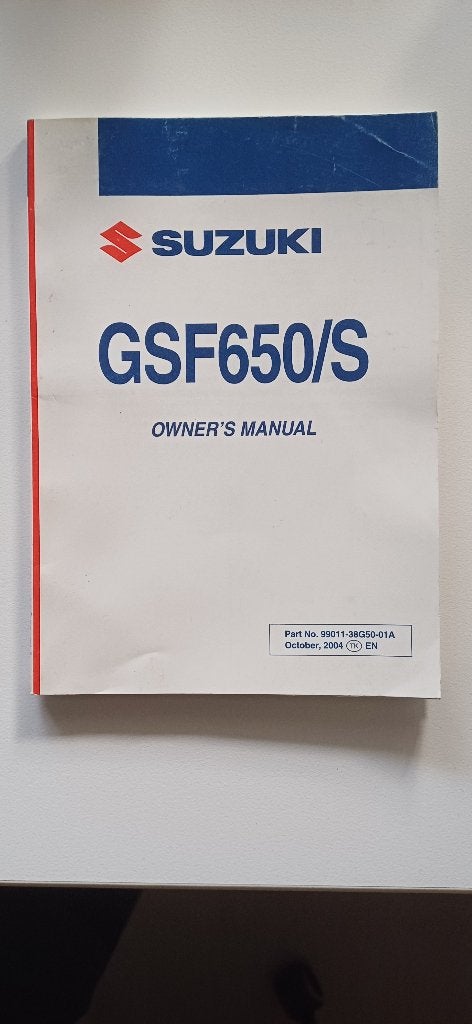Instructieboekje Suzuki GSF 650 S 2005, Motoren, Ophalen of Verzenden, Suzuki