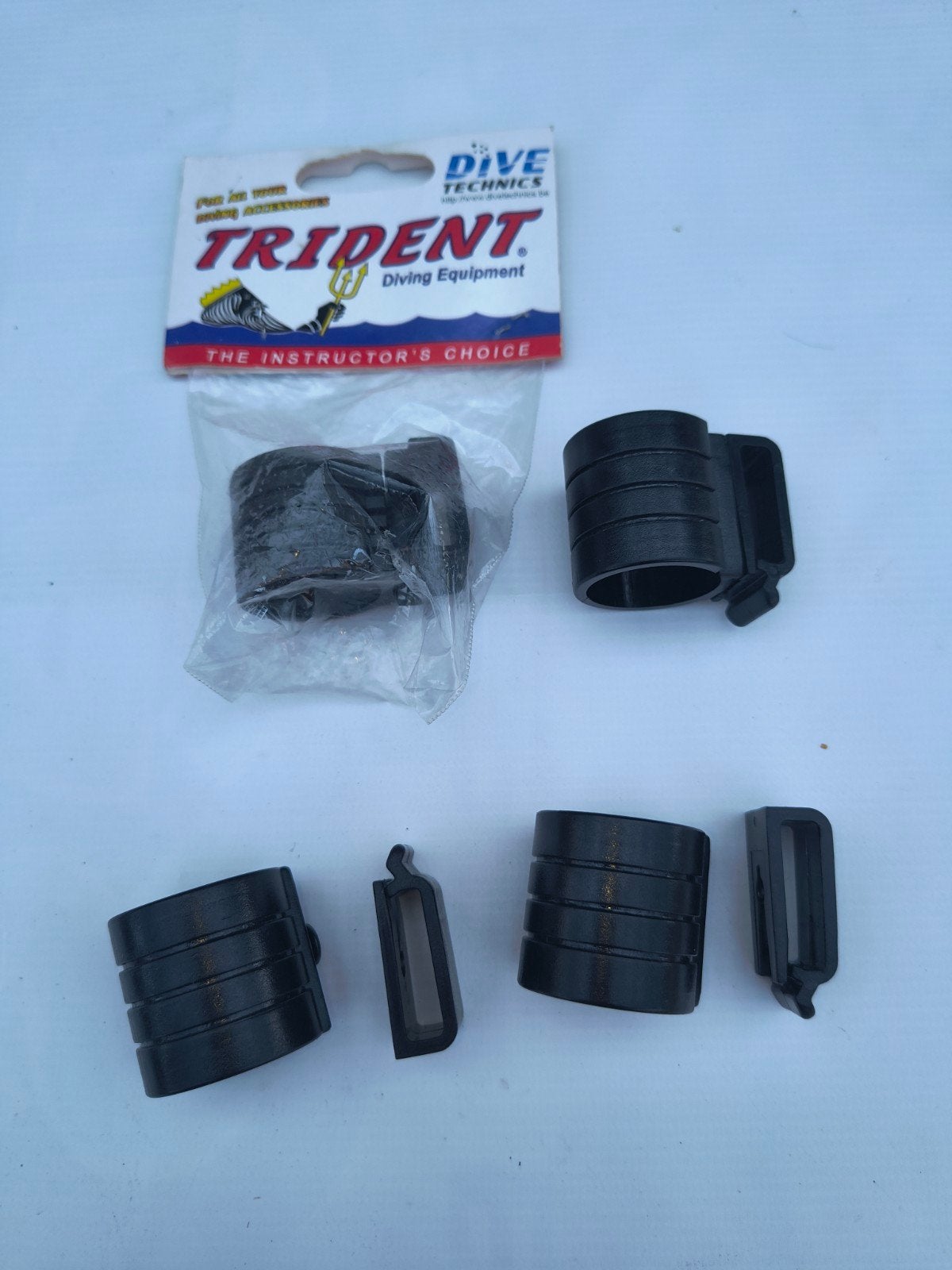 4 nieuwe snorkel houders - Trident ( 3,25 p/st. ) Dive Techn, Ophalen of Verzenden, Nieuw, Duikbril of Snorkel