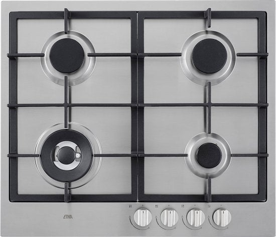 ETNA KG959RVSA Wokbrander RVS (Gaskookplaat) *nieuw*, Nieuw, Inbouw, Info@Etna.nl, Etna