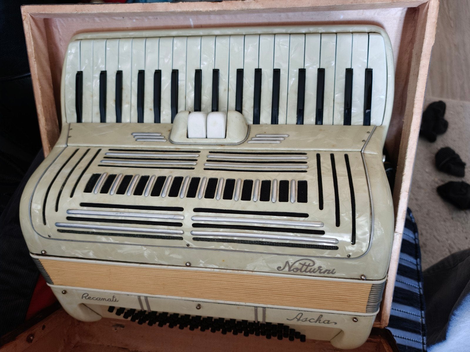 Notturni Ascha Accordeon met koffer, Overige merken, Gebruikt, Overige formaten, Met koffer