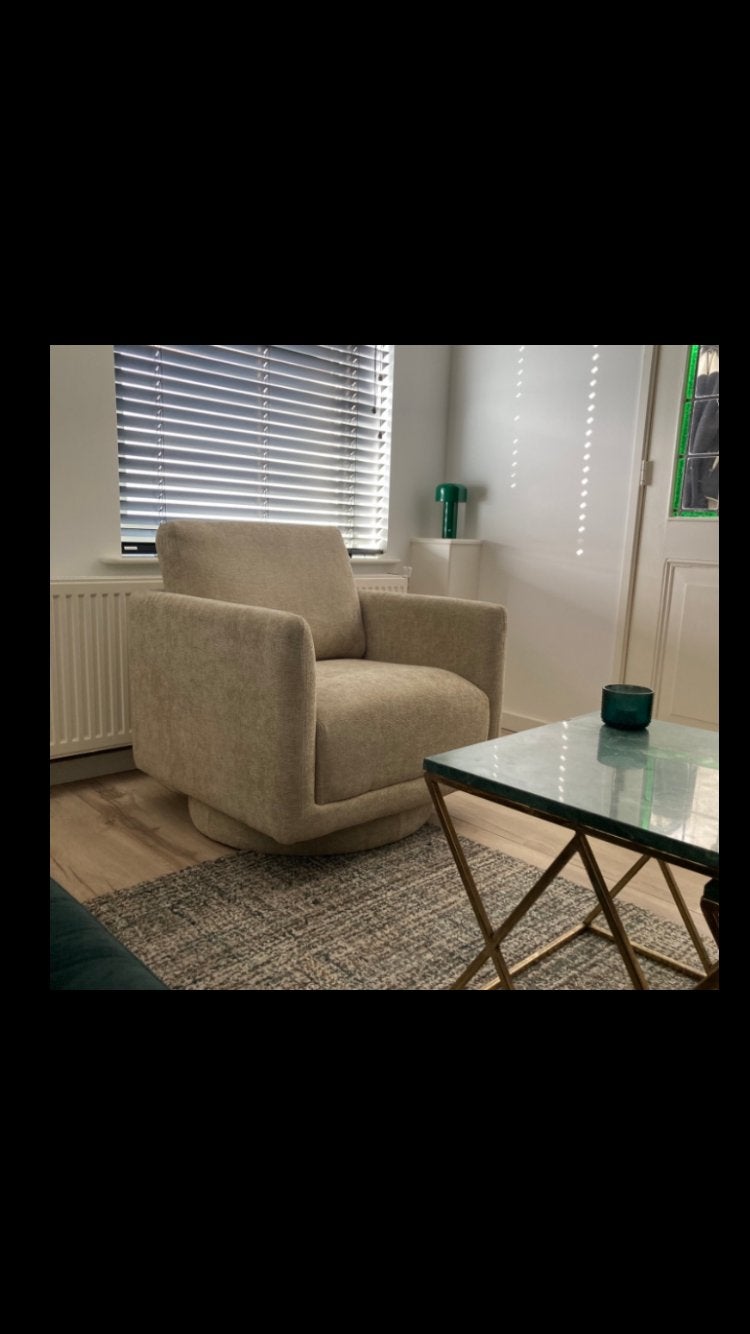 Fauteuil Woood, Ophalen, 75 tot 100 cm, Zo goed als nieuw, Stof