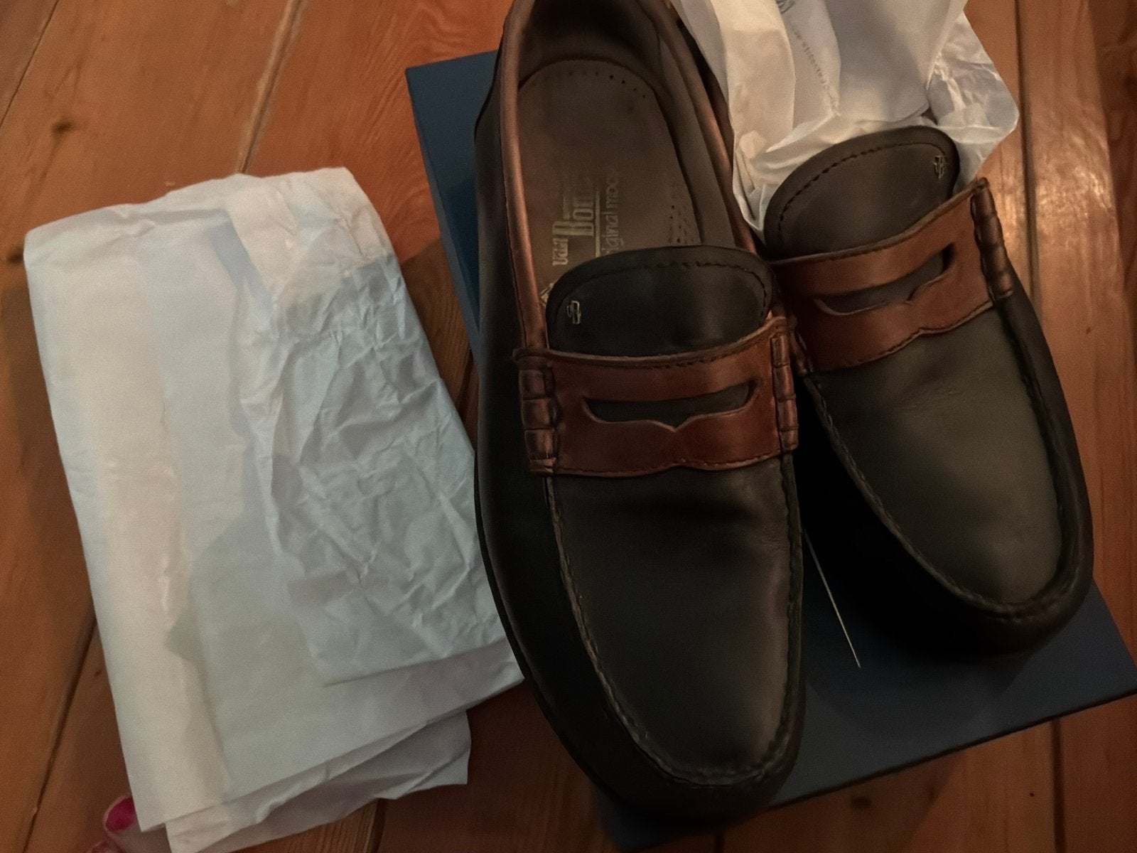 Prachtige schoenen mocassin merk Floris van Bommel 43 1/2 ,, Verzenden, Zwart, Zo goed als nieuw, Espadrilles of Moccasins