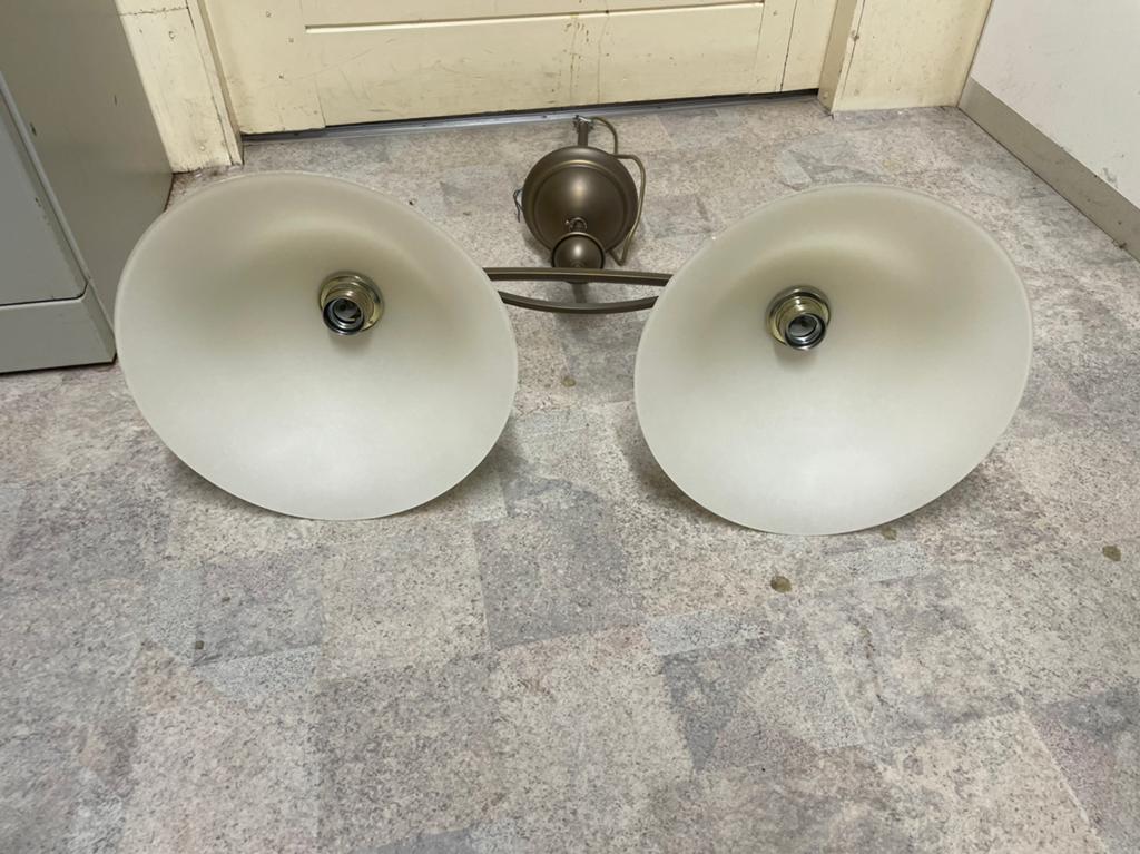 Hanglamp, Ophalen, Zo goed als nieuw, Wit, Rond