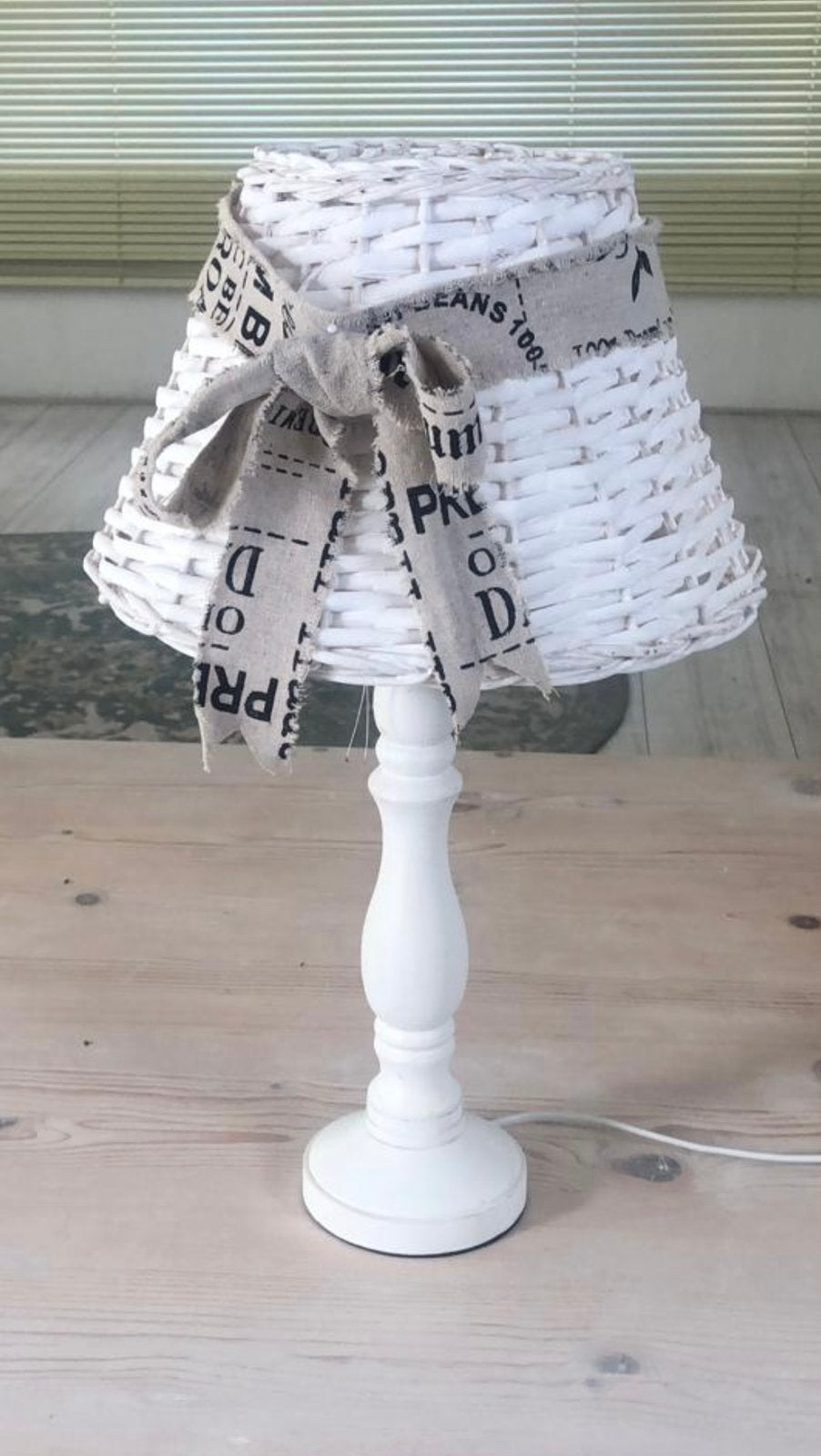 Leuk lampje inclusief rotankapje, Ophalen, Zo goed als nieuw