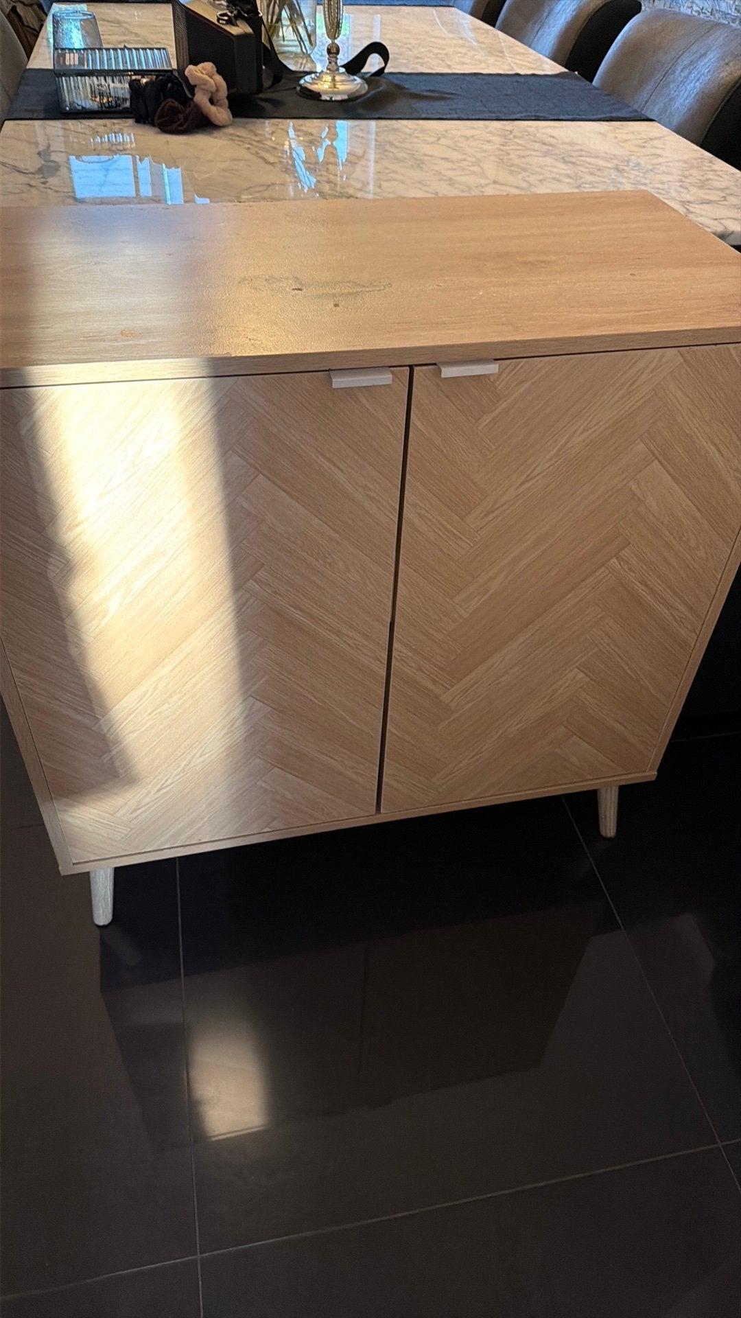 Kast visgraat, Ophalen of Verzenden, Zo goed als nieuw, 25 tot 50 cm