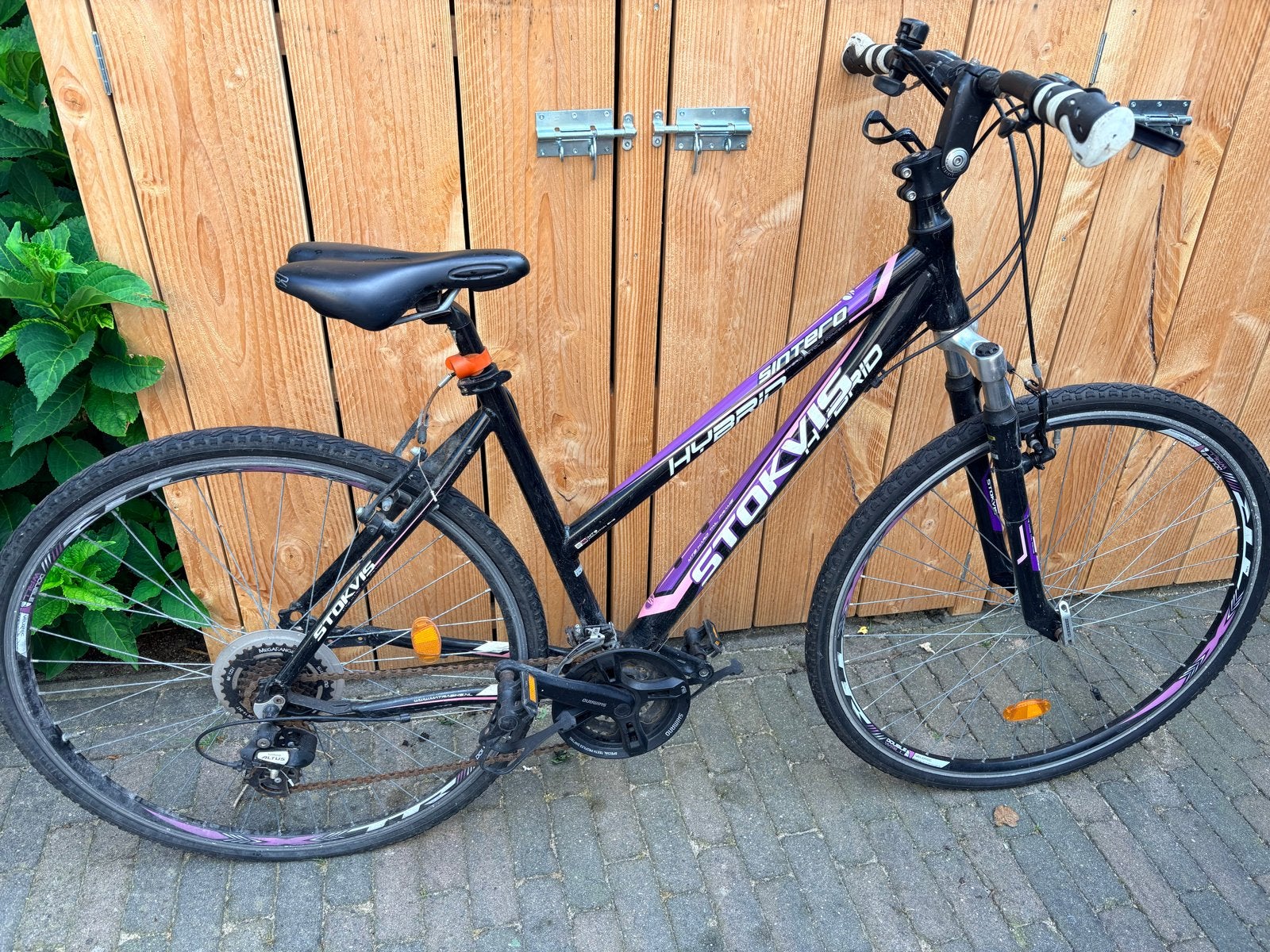 Stokvis Hybrid Damesfiets - Gebruikt, Fietsen en Brommers, Fietsen | Dames | Sportfietsen en Toerfietsen, Gebruikt, Velgrem, 50 tot 53 cm