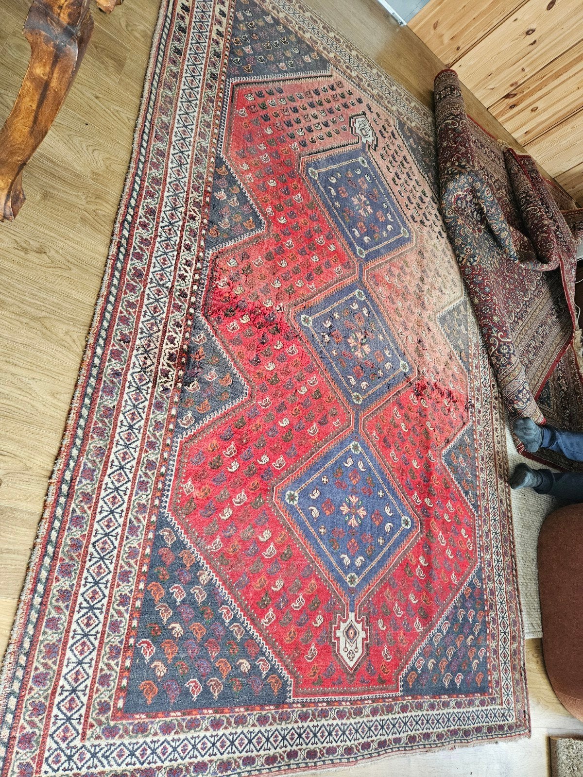 Gratis: Groot Perzisch Bakhtiari tapijt (ca. 2x4m), Ophalen, Gebruikt, 200 cm of meer, 200 cm of meer
