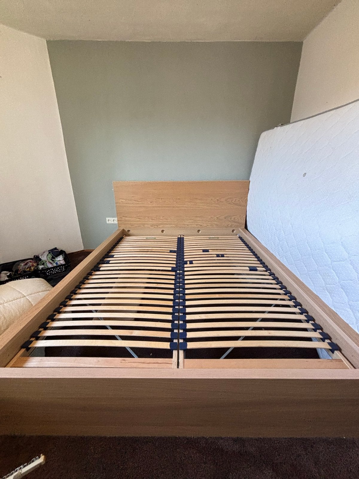 IKEA Malm bedframe met lattenbodem (excl. lades), Ophalen, Overige kleuren, Tweepersoons, 200 cm