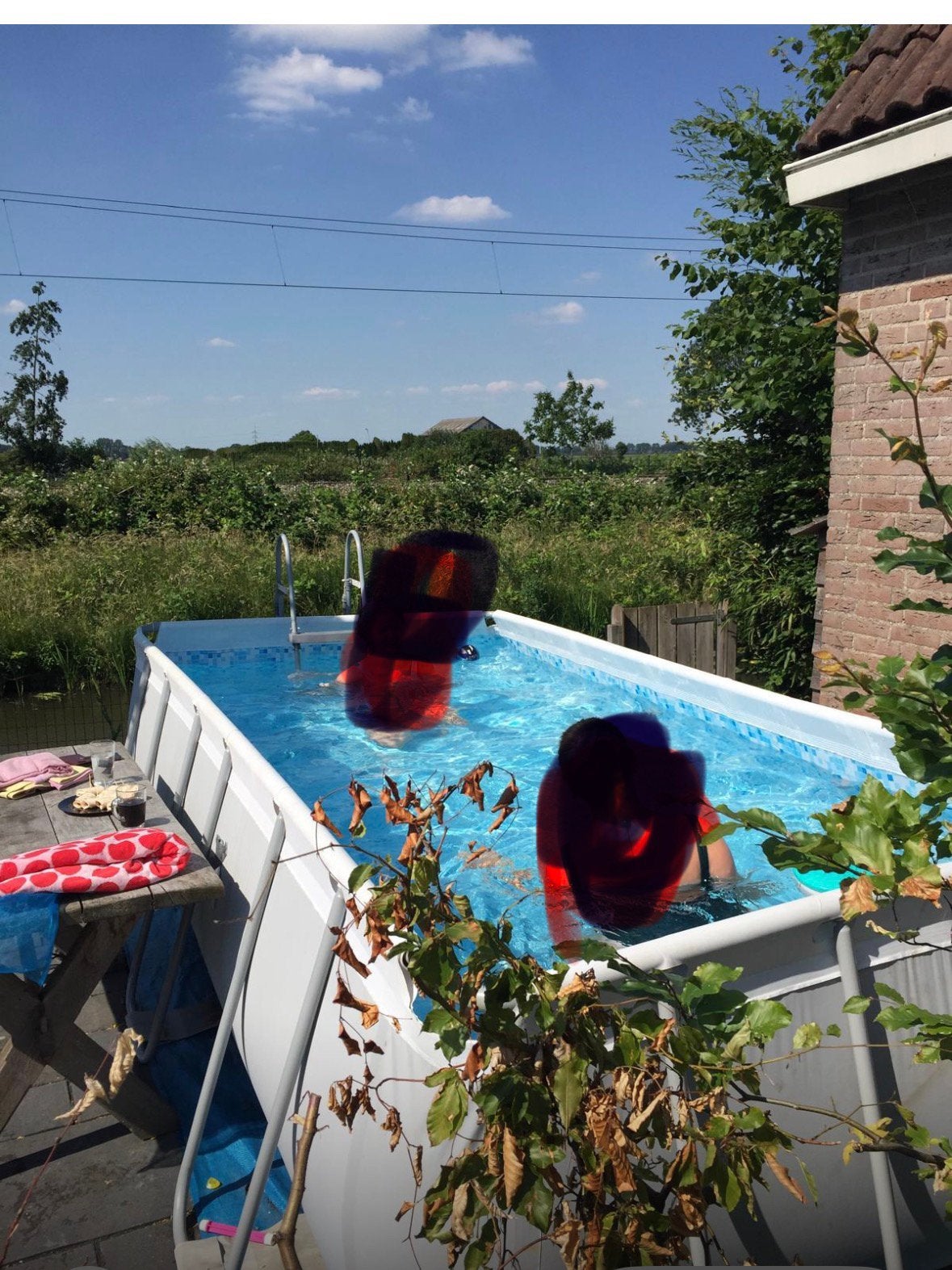 GRATIS zwembad met filterpomp (4x2) en trap, Tuin en Terras, Zwembaden, Ophalen, 200 tot 300 cm, 80 tot 120 cm, Zo goed als nieuw