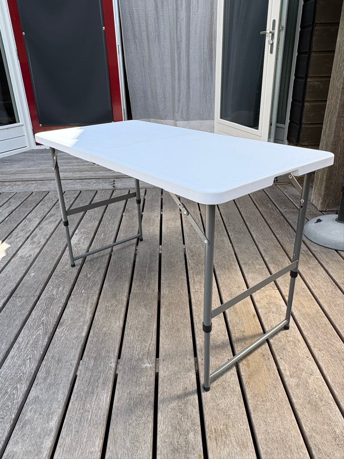 Brasq Inklapbare Tafel Wit 120x60x74 cm, Ophalen, Overige materialen, Nieuw, Inklapbaar