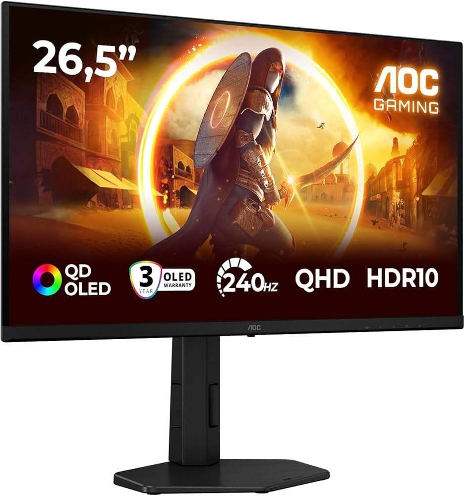 AOC Gaming Q27G4ZDR | 27" QD-OLED 240Hz 0.03ms 1440p G-Sync, K&N Elektronica, Refurbished, AOC, Kanaaldijk N O 104a