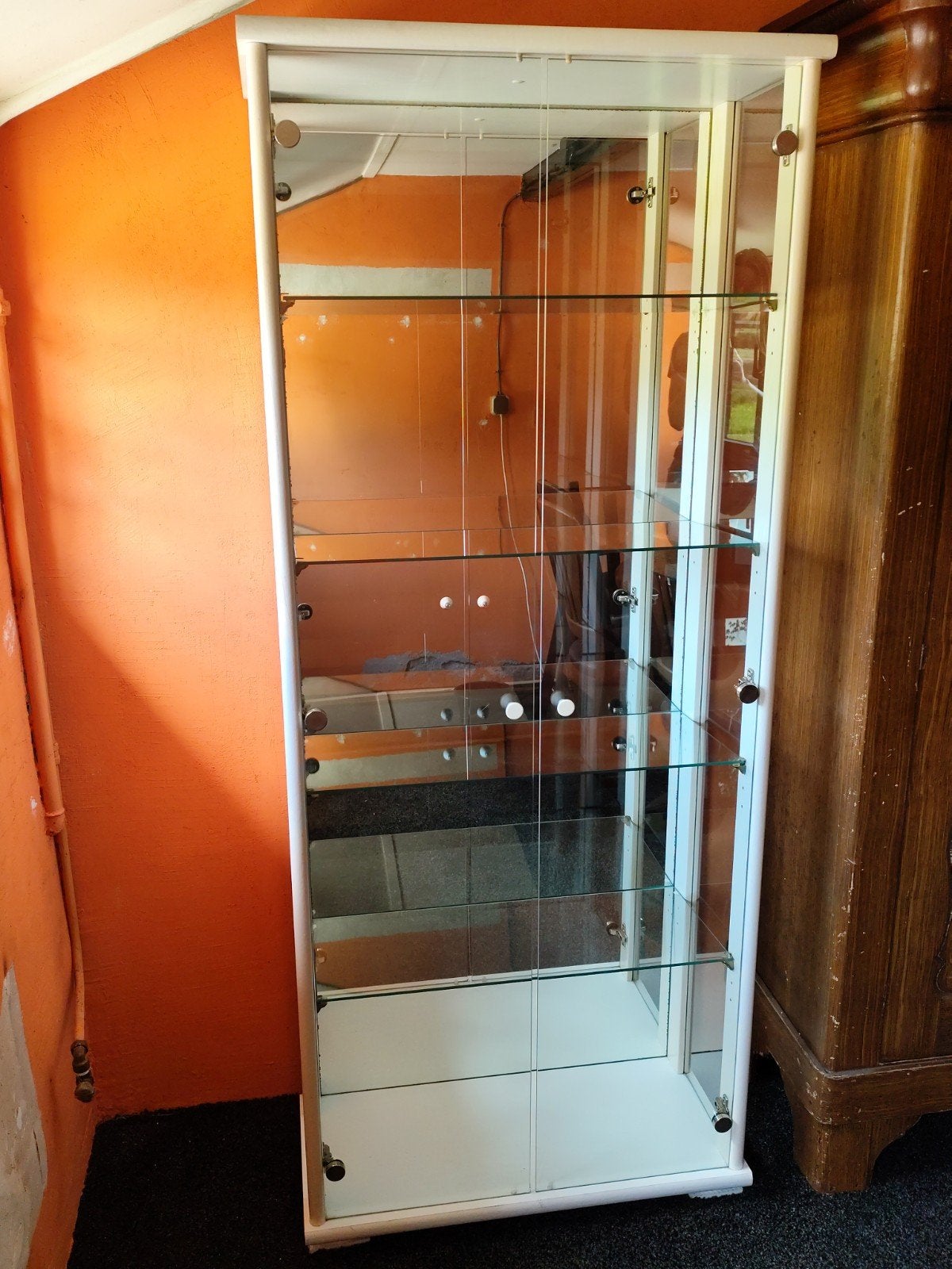 Vitrinekast met glazen planken, Huis en Inrichting, Ophalen, 50 tot 100 cm, 150 tot 200 cm, 25 tot 50 cm