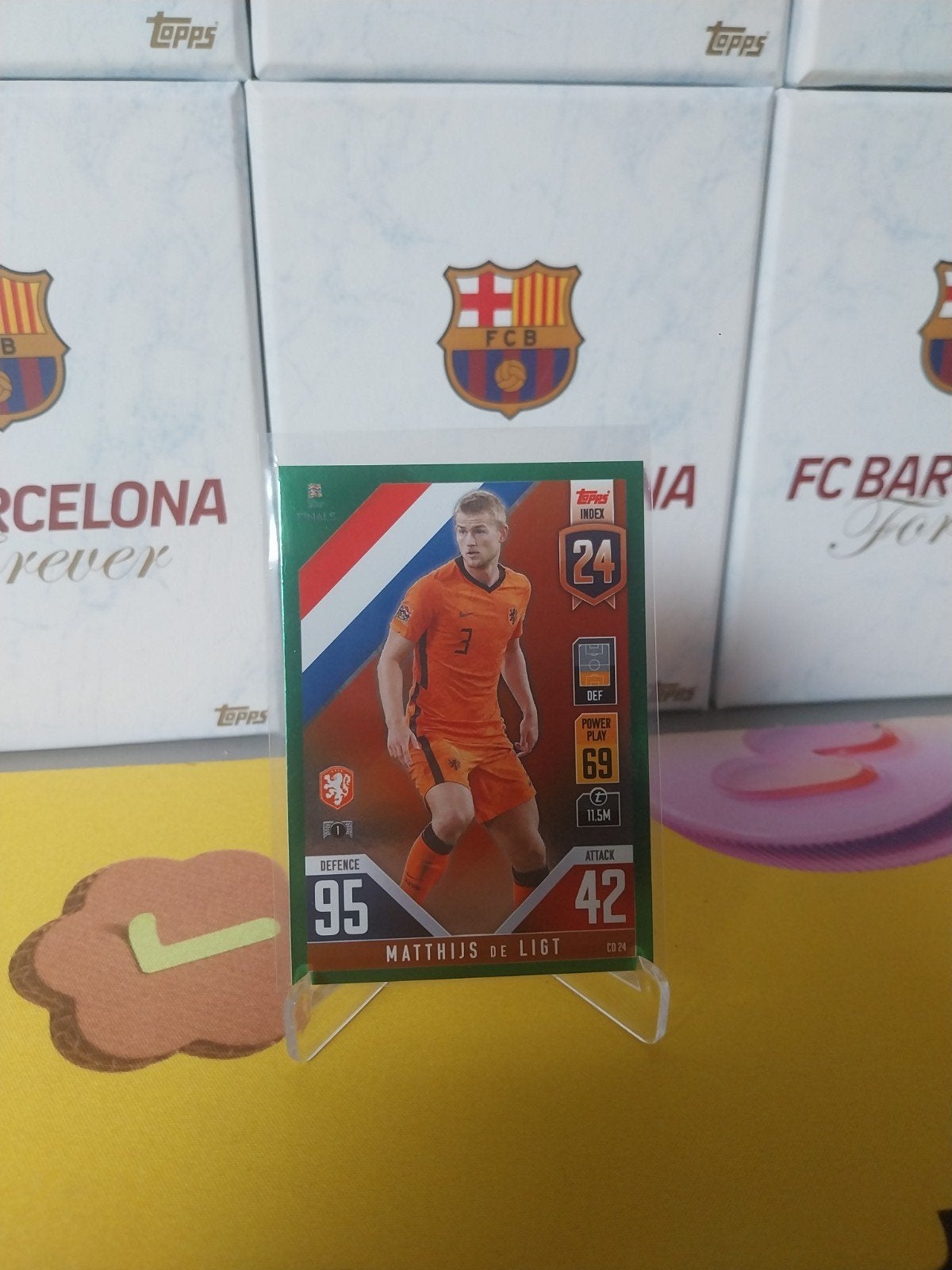 Mathijs de Ligt Green Foil Nations League 2022-2023, Ophalen of Verzenden, Zo goed als nieuw, Ajax, Poster, Plaatje of Sticker