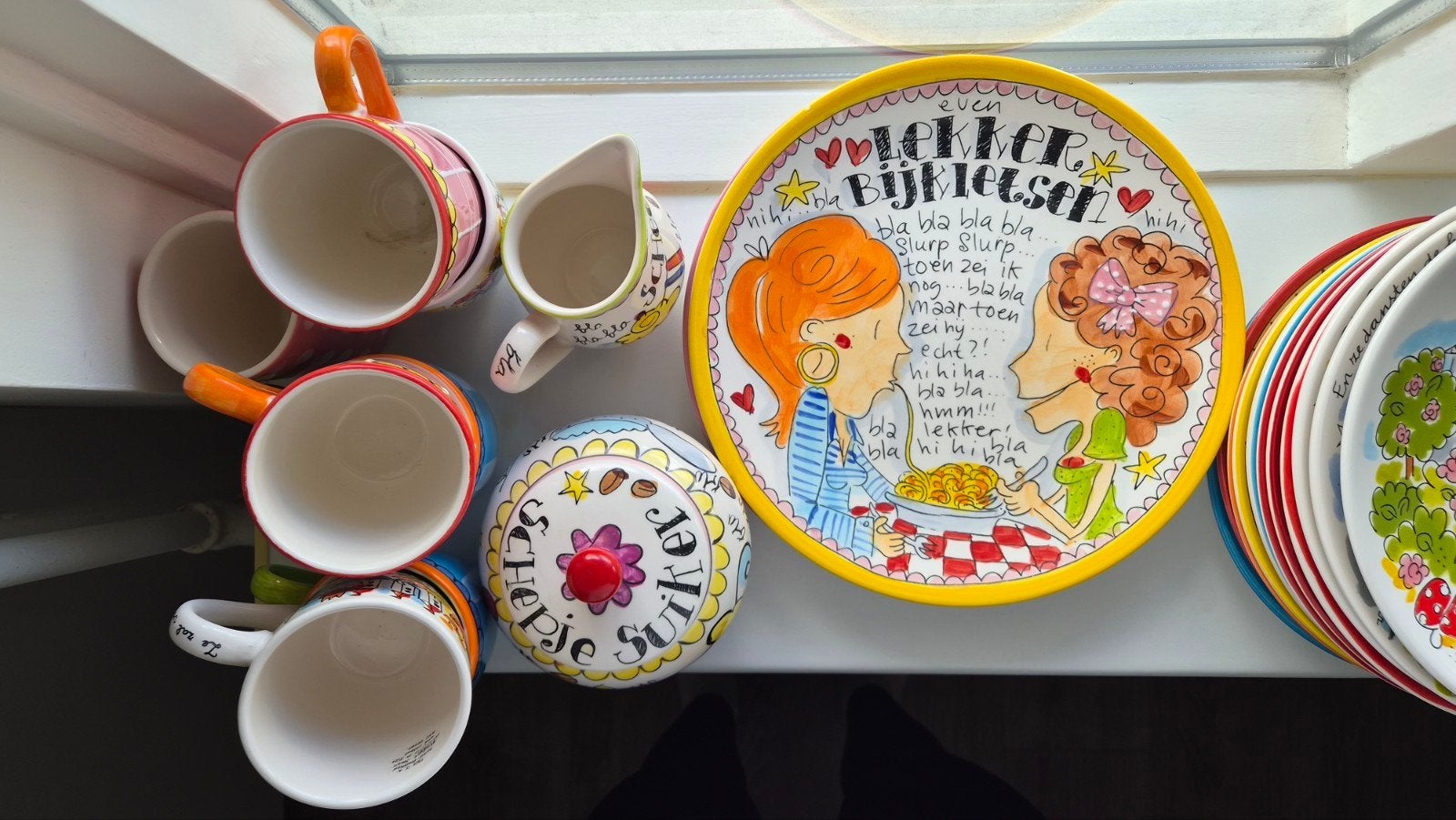 Blond Amsterdam Servies - Diverse Stukken, ook Efteling, Gebruikt, Ophalen of Verzenden, Bord(en), Modern