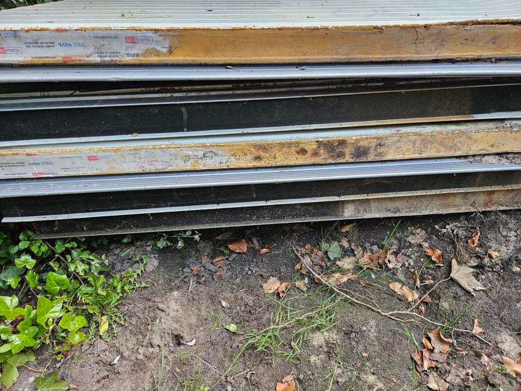 Gebruikte sandwichpanelen, diverse maten, Doe-het-zelf en Verbouw, Platen en Panelen, Ophalen of Verzenden, Gebruikt