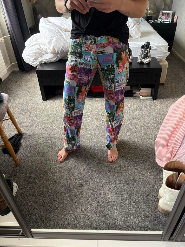 Loavies Gekleurde Broek Maat 38, Maat 38/40 (M), Overige kleuren, Verzenden, Zo goed als nieuw