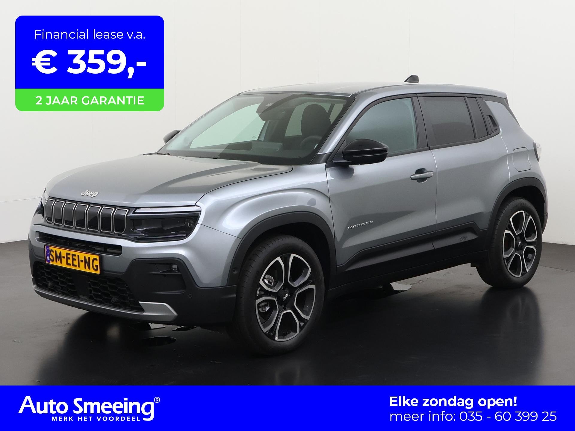 Jeep Avenger Summit 54 kWh 3 fase | SOH 97% | Camera | Carpl, Auto's, Automatische klimaatregeling, 334 min, 156 pk, 97 %