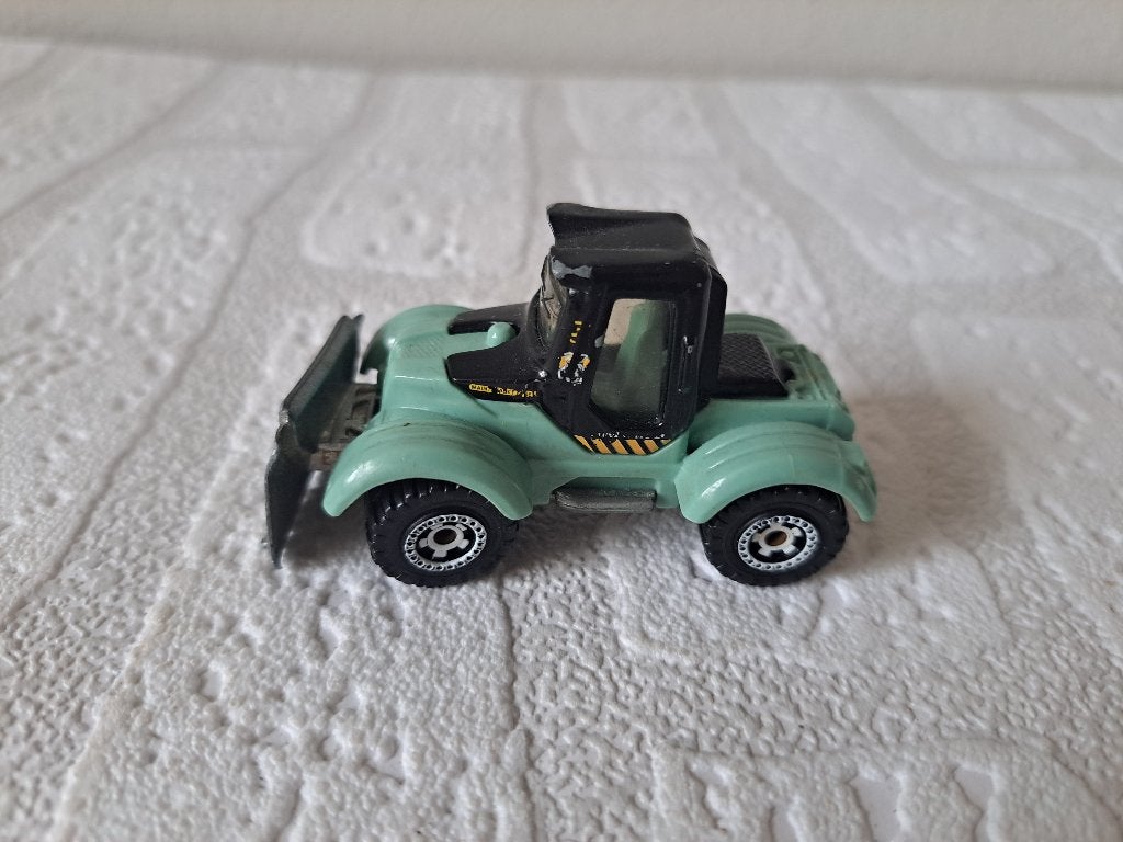Matchbox MB114 Lader Tractor Ploeg Modelauto Zwart 2012, Ophalen of Verzenden, Zo goed als nieuw, Tractor of Landbouw