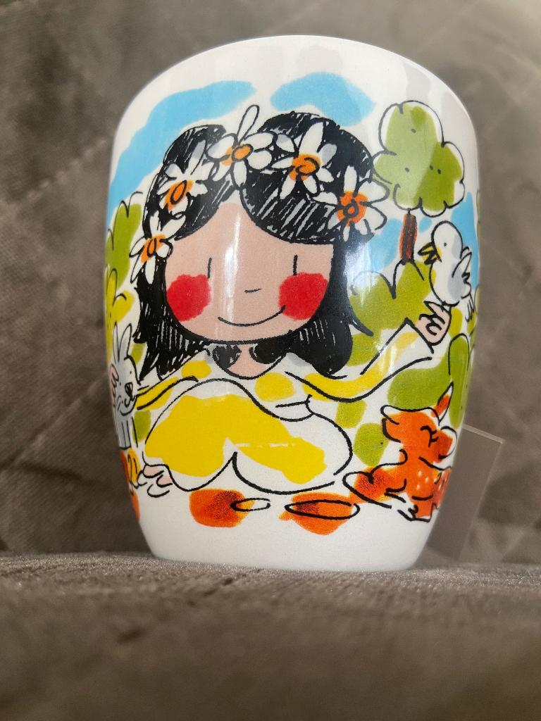 Efteling Blond koffiekopje ‘Spiegeltje spiegeltje….’, Verzamelen, Efteling, Ophalen, Nieuw, Gebruiksvoorwerp