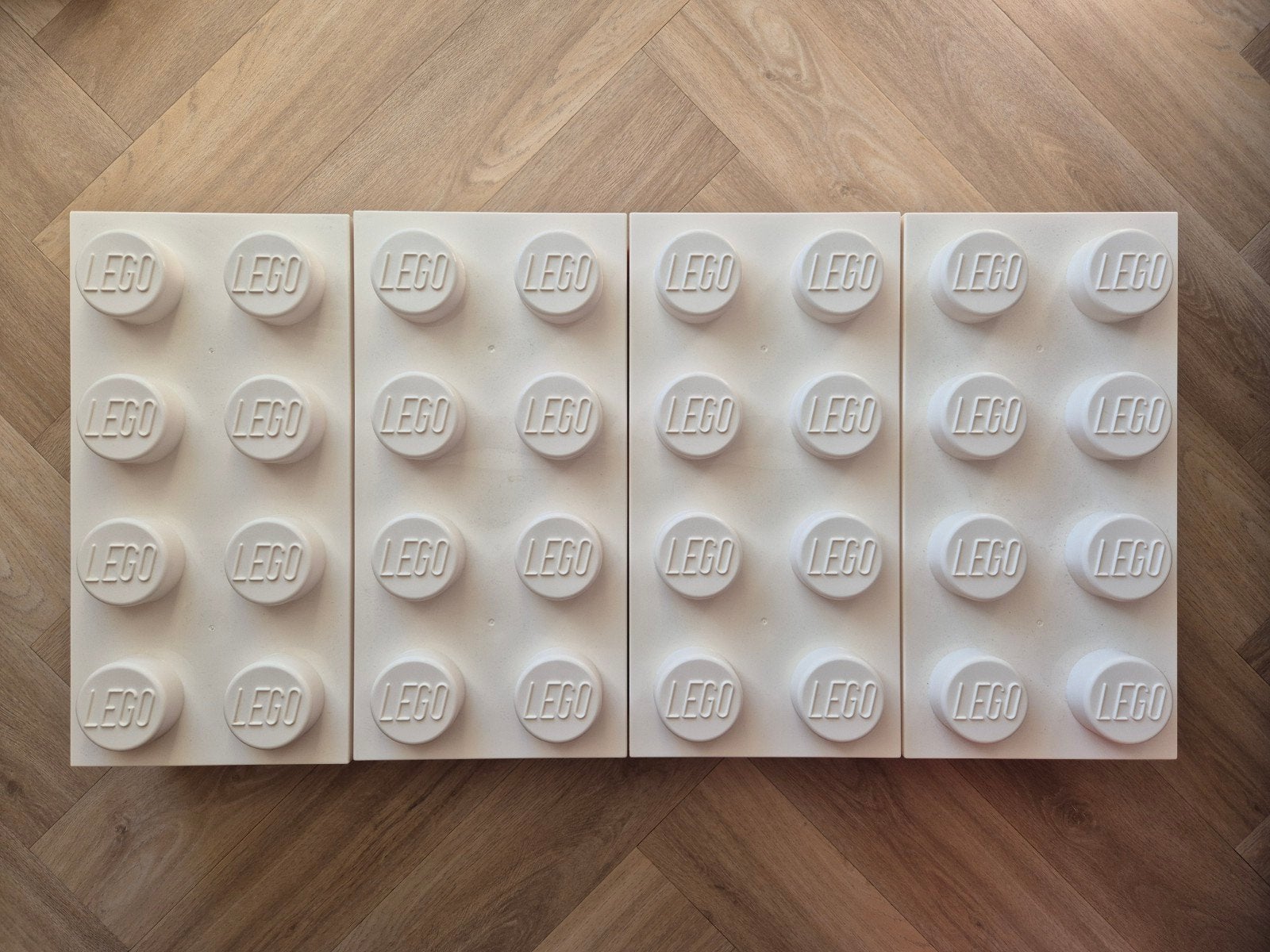 4x LEGO Brick opbergdozen wit, Kinderen en Baby's, Speelgoed | Duplo en Lego, Zo goed als nieuw, Duplo, Ophalen of Verzenden