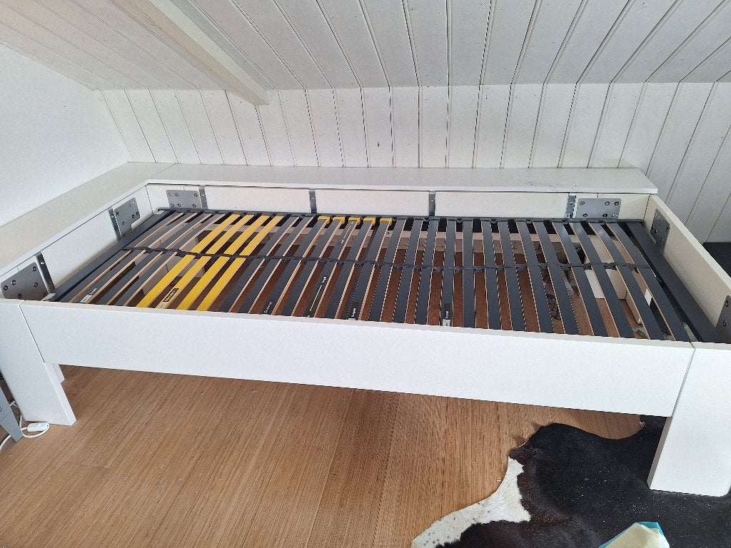 Gratis afhalen lattenbodem of bed, Ophalen, Gebruikt, 90 cm, Eenpersoons