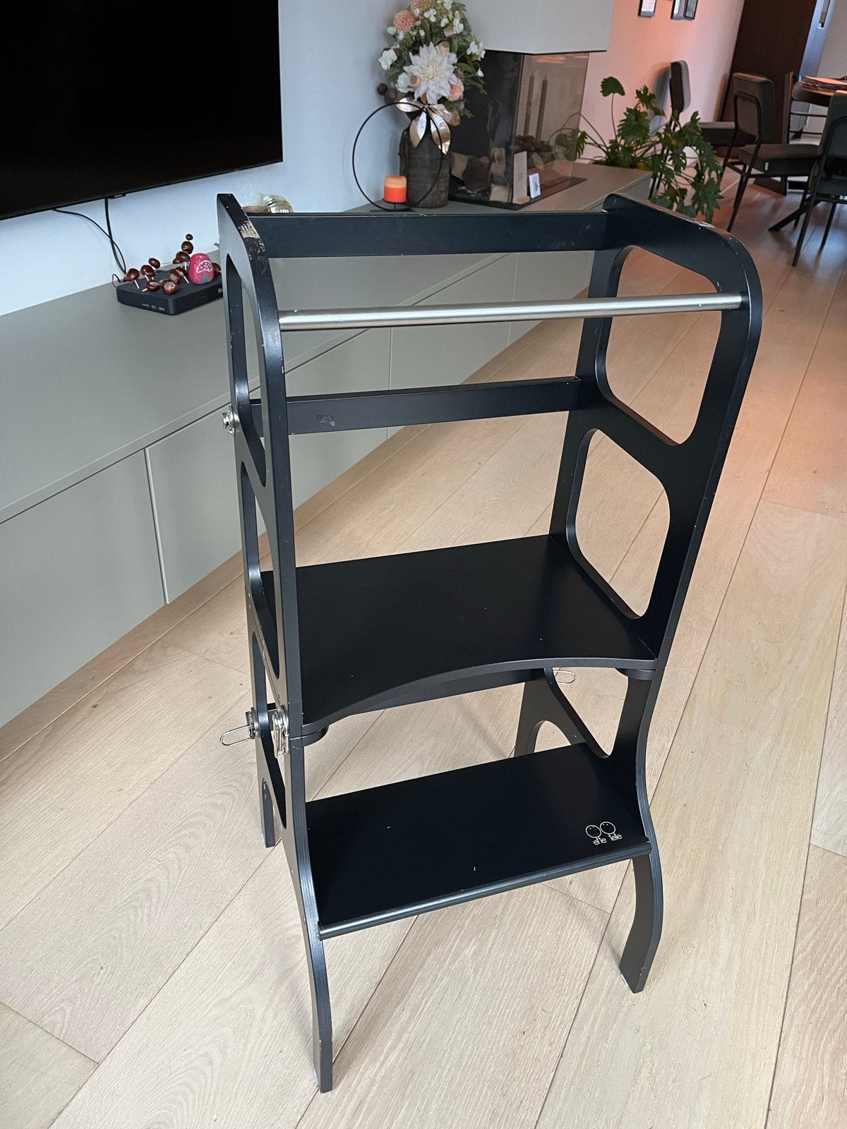 Ete Tete leertoren montessori trap tafel stoel keukentrap, Ophalen, Gebruikt, Overige typen