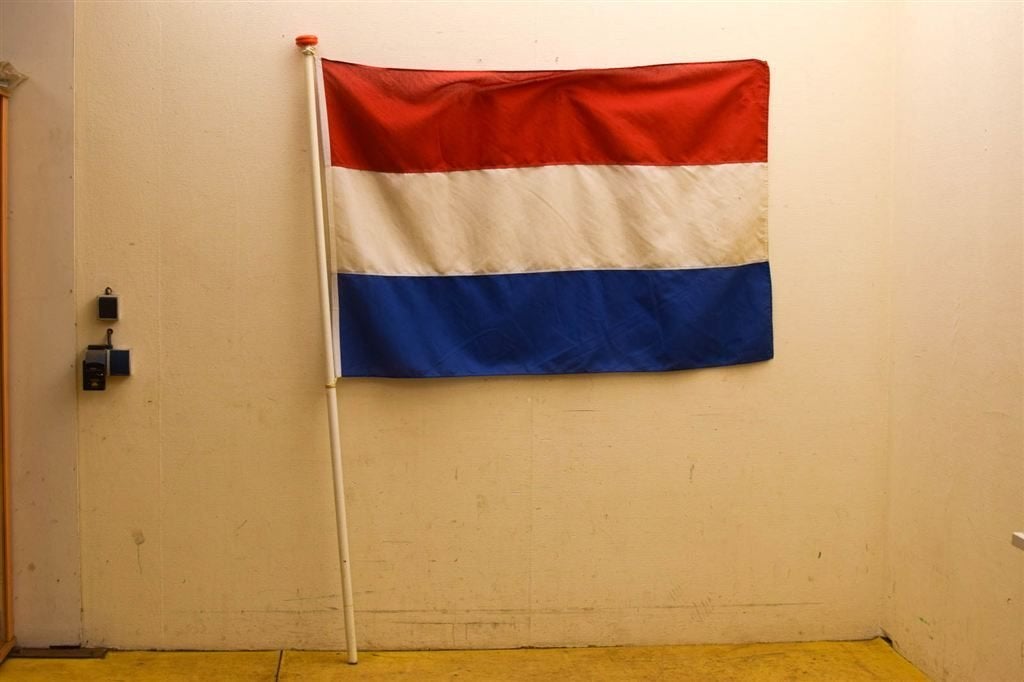 Nederlandse vlag met vlaggenstok 51076, Ophalen of Verzenden, Gebruikt