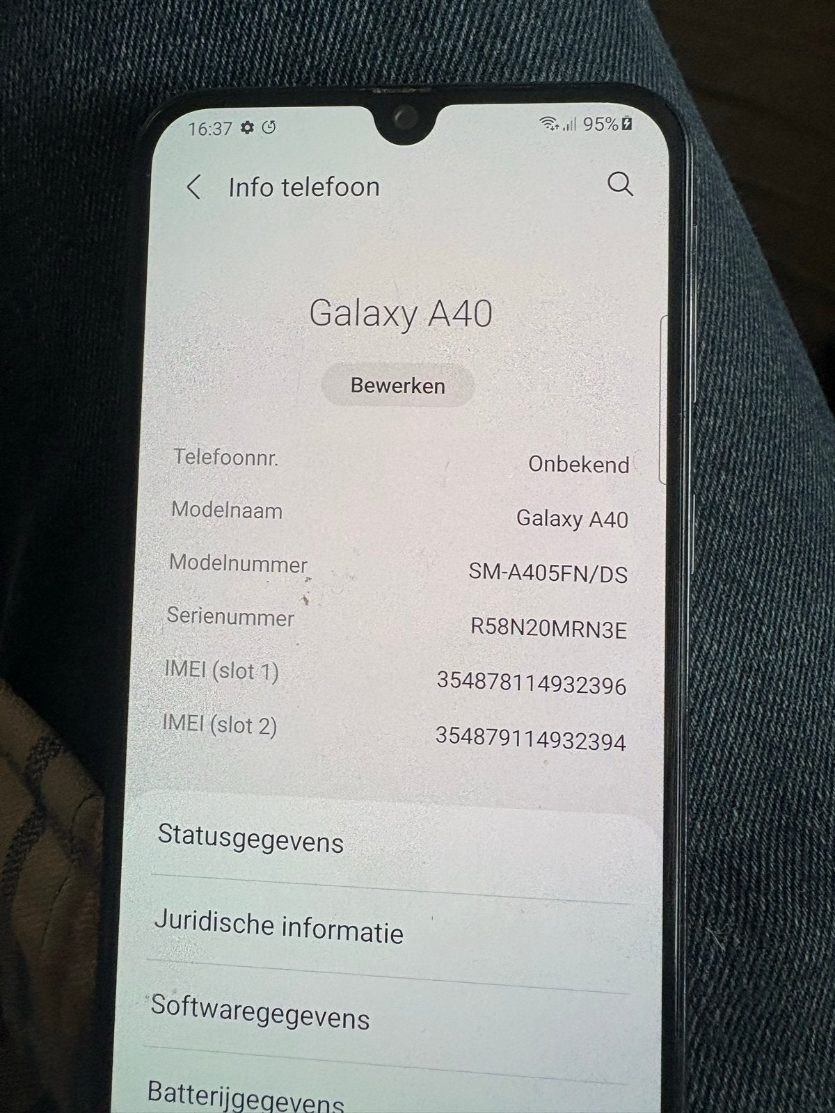 Samsung Galaxy A40 - Voor de liefhebber, Telecommunicatie, Ophalen of Verzenden, Zonder simlock, Android OS, Zonder abonnement