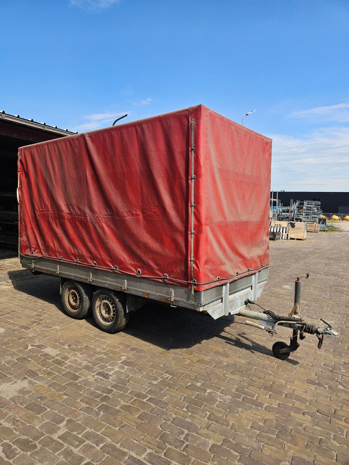 Tandemasser huifaanhanger op kenteken., Ophalen, Gebruikt, ., .