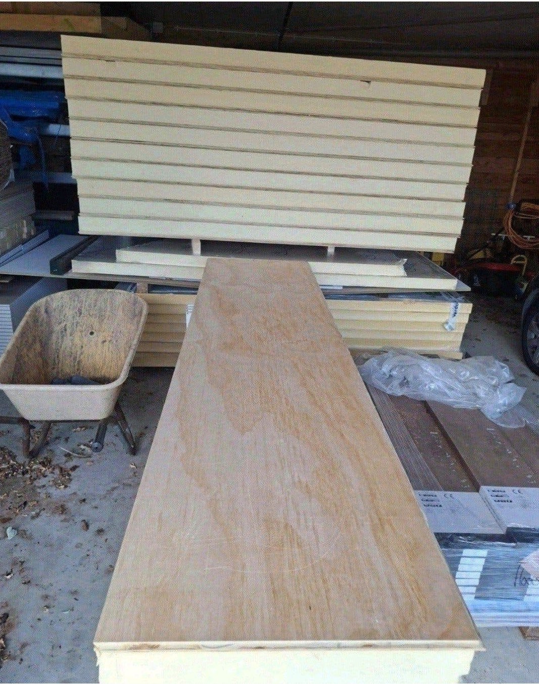 nieuw isolatieplaten met multiplex toplaag 11 stuks, Ophalen, Nieuw, 250 tot 300 cm, Plank