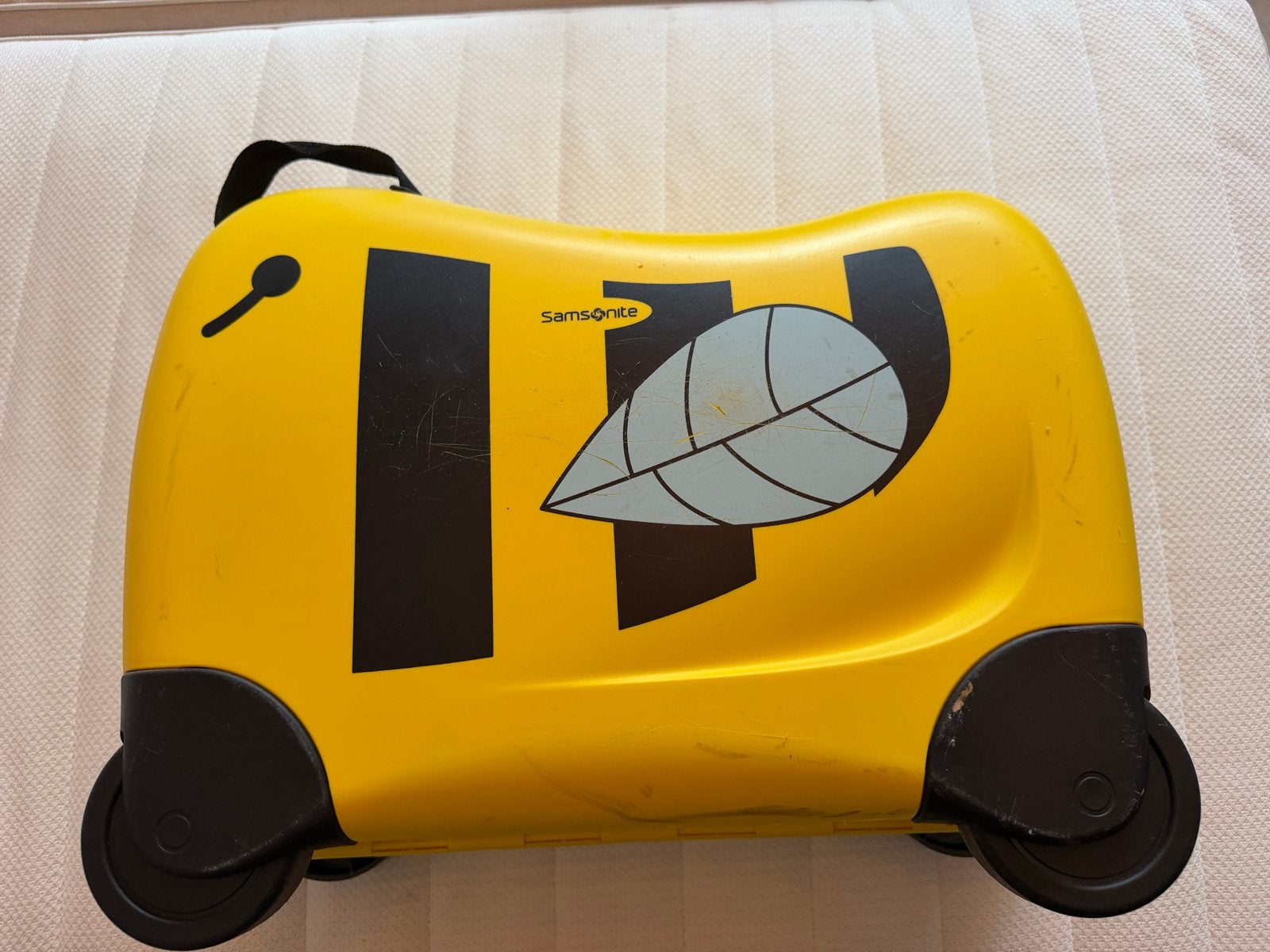 Samsonite kinderkoffer geel - Bij design, 40 tot 60 cm, Gebruikt, 20 tot 30 cm, Geel