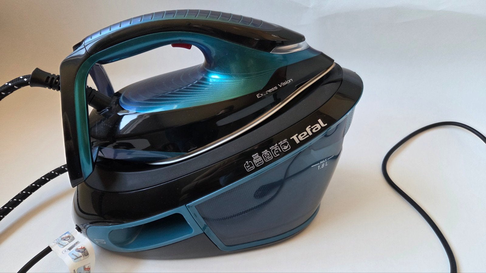 TEFAL Stoomgenerator Blauw, Ophalen of Verzenden, Zo goed als nieuw, Strijkijzer met snoer