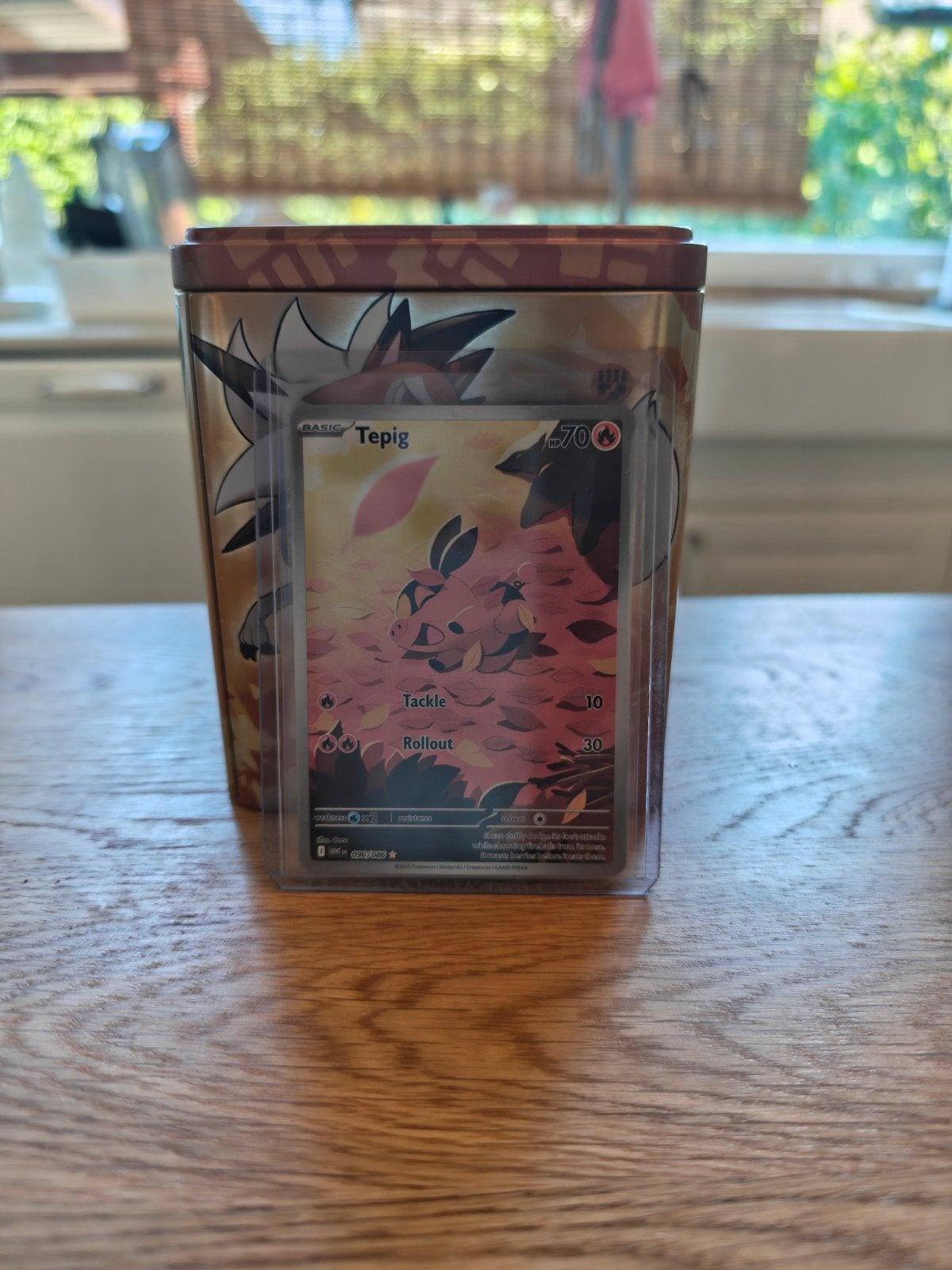 Tepig 96 Illustration Rare White Flare Pokémon Kaart, Ophalen of Verzenden, Zo goed als nieuw, Losse kaart