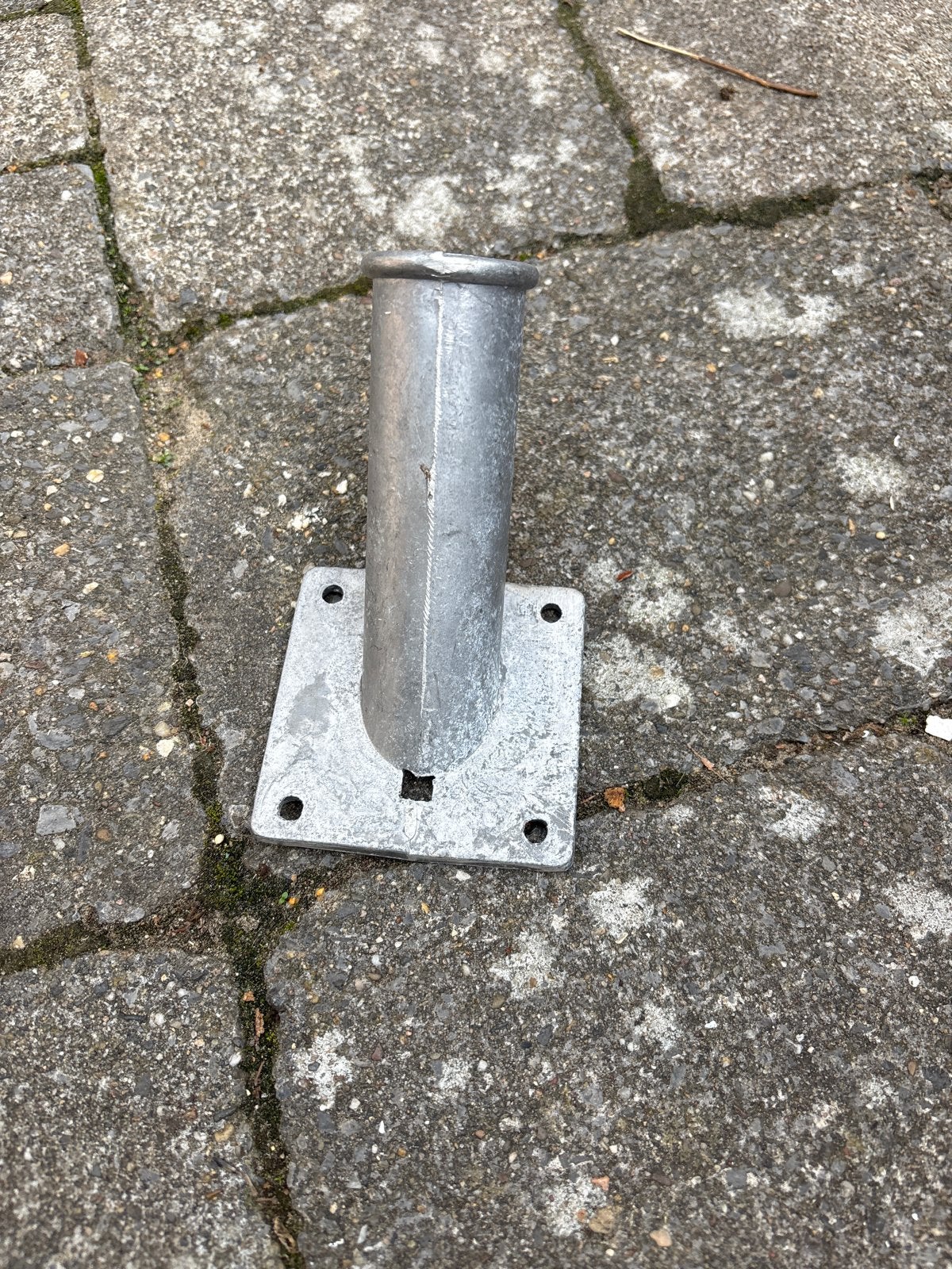 Vlaggenmasthouder rvs nooit gebruikt, Ophalen, Nieuw