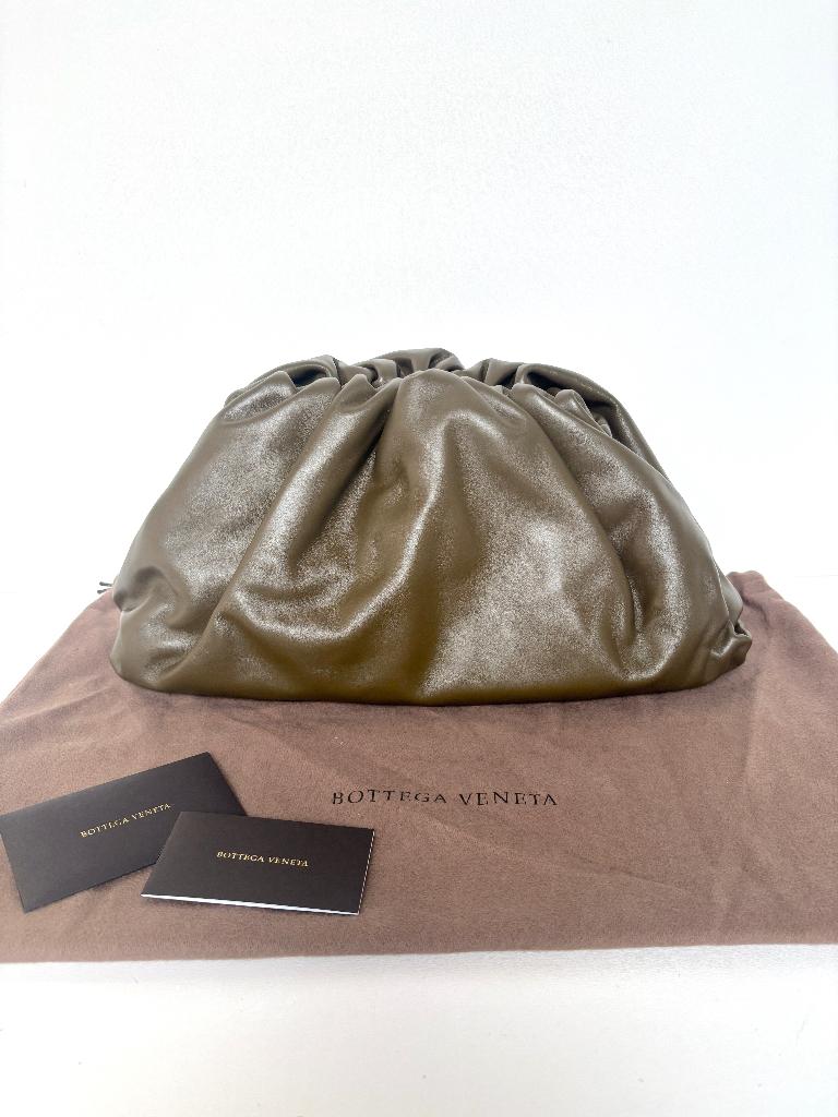 BOTTEGA VENETA Groen leer NIEUW pouch tas bag, Ophalen of Verzenden, Nieuw, Groen, Handtas