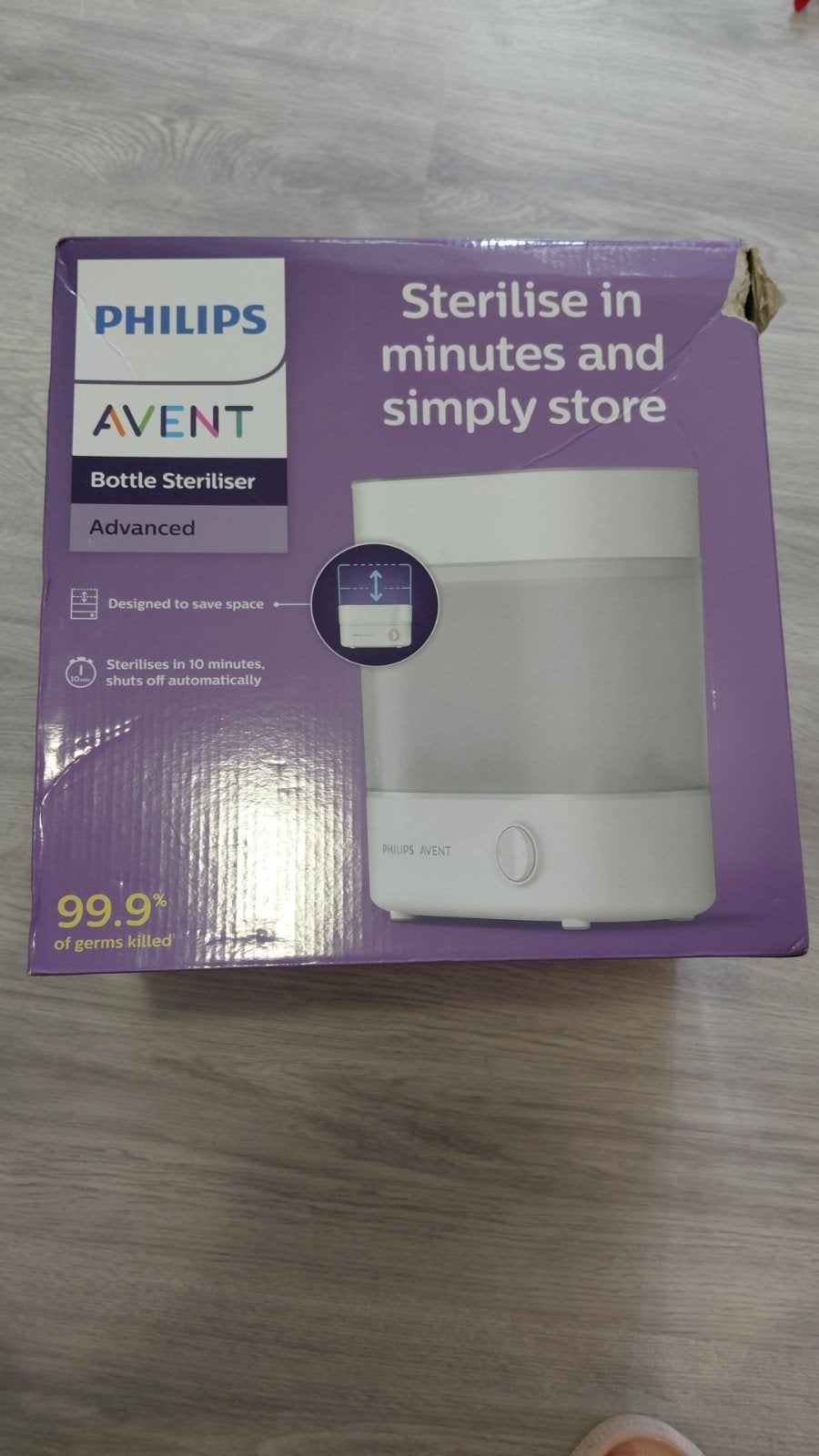 Philips Avent Advanced Flessen Sterilisator, Ophalen of Verzenden, Zo goed als nieuw, Sterilisator