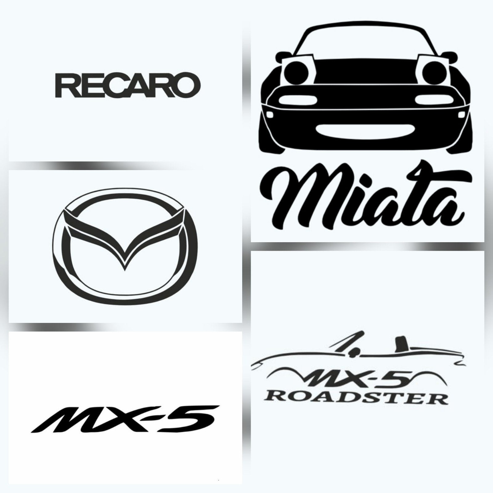 Mazda MX5 MX-5 sticker autosticker, Auto diversen, Autostickers, Verzenden