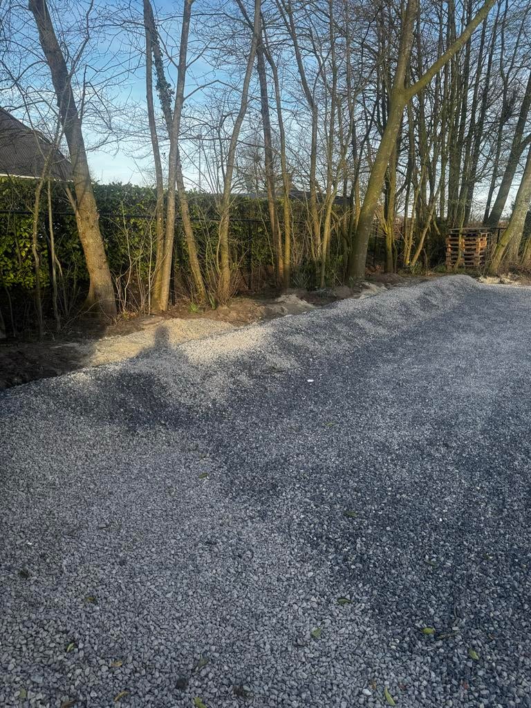 Ardenner split grijs 8/16 - Ophalen max 4m3 minder kan ook, Tuin en Terras, Grind, Keien en Split, Ophalen, Gebruikt, Split, Grijs