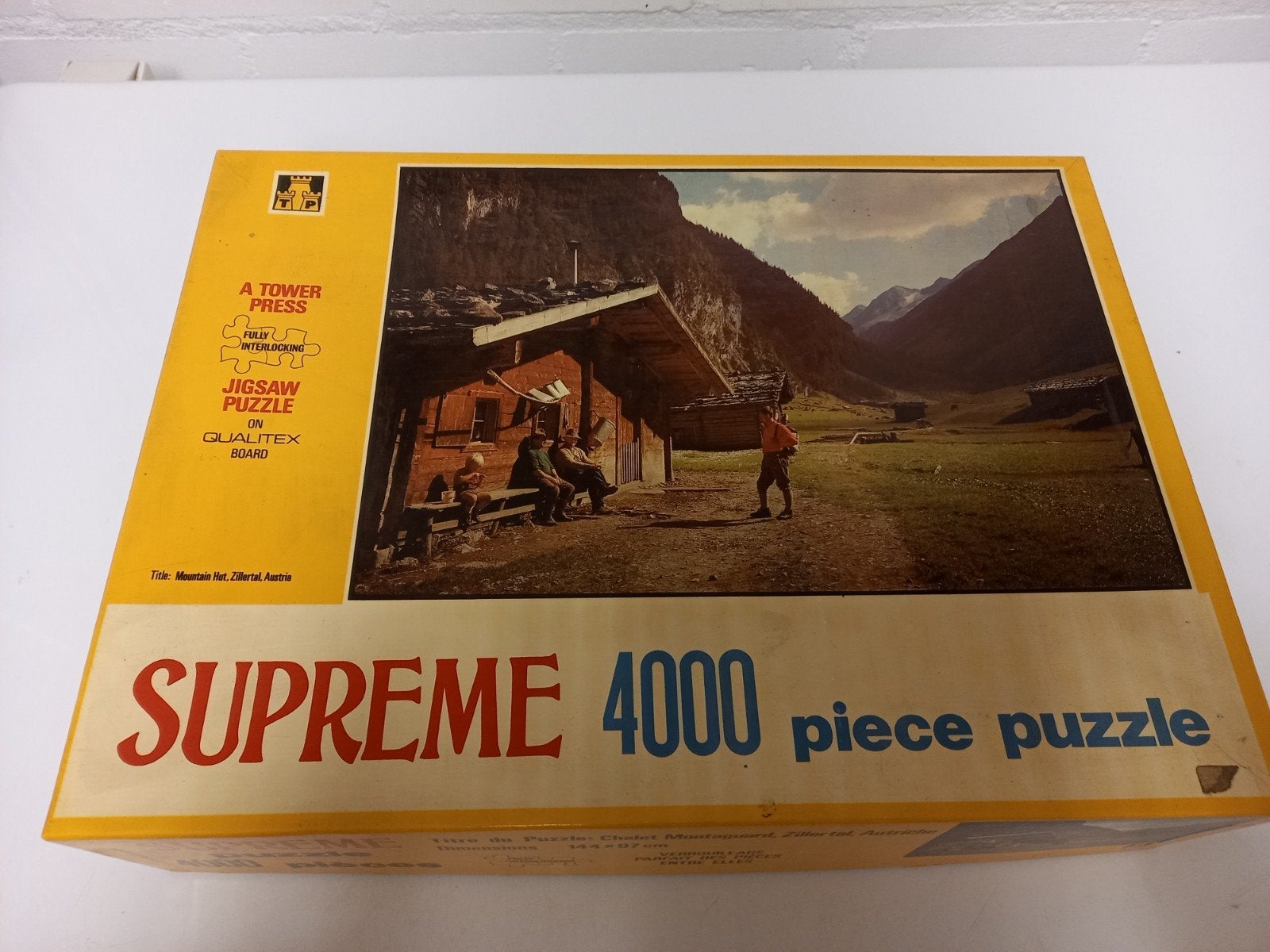 Supreme Legpuzzel 4000 stukjes - Chalet Montaguard, Ophalen of Verzenden, Meer dan 1500 stukjes, Gebruikt, Legpuzzel
